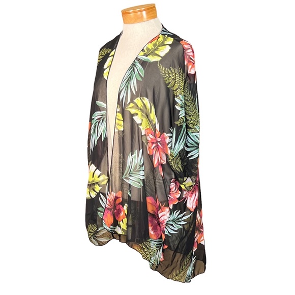 Before You Tropical Print Lightweight Sheer Kimono Size S/CH - Picture 8 of 8